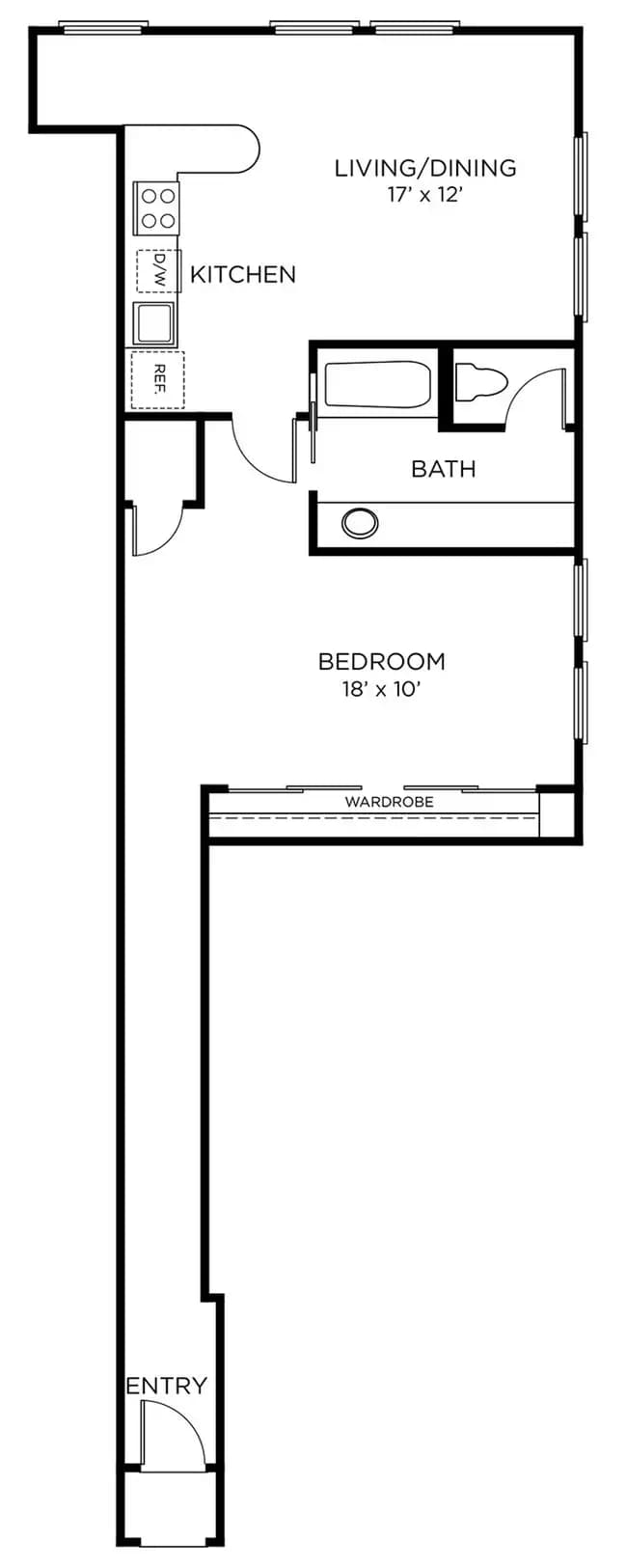 Unit 0605 floor plan