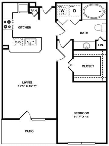 A1 2104 floor plan