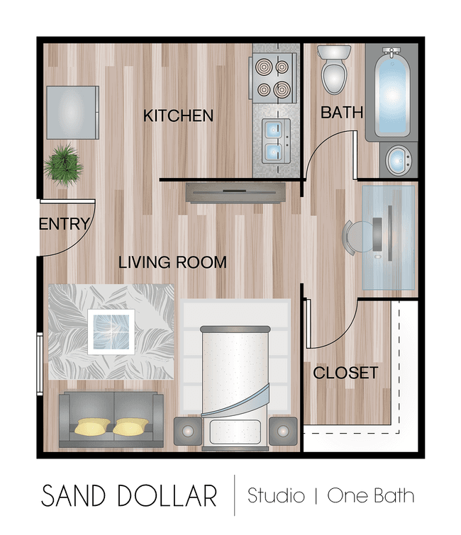 Studio A 220 floor plan