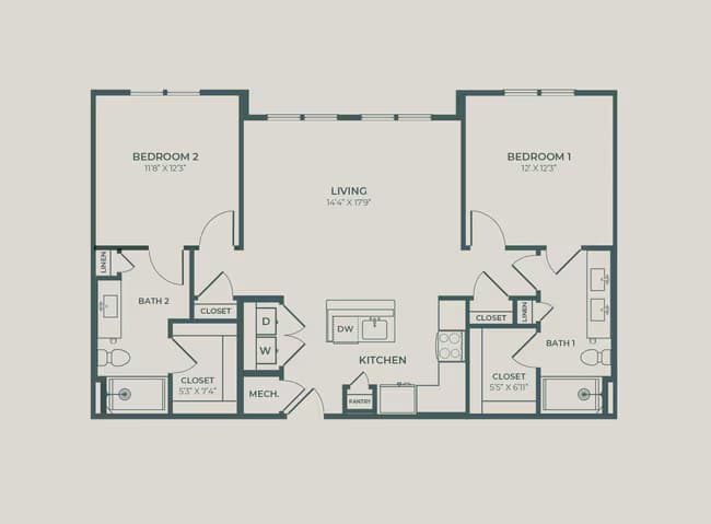 Unit 3302 floor plan
