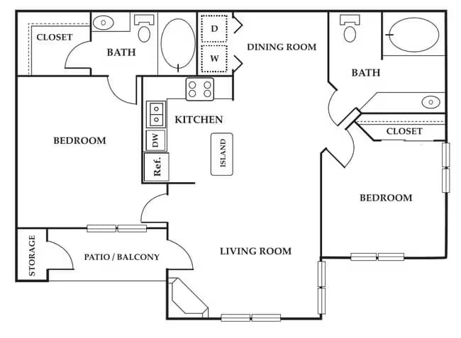 Unit 00-3102 floor plan