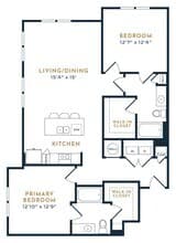 Premium Two Bedrooms - Essential Housing 1318 floor plan