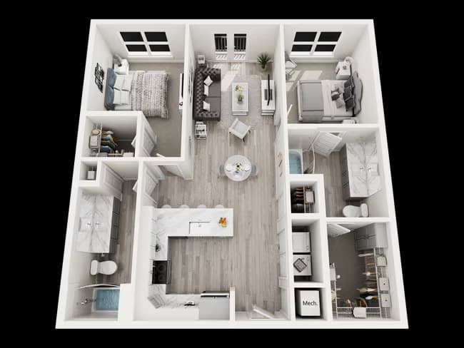 Unit C306 floor plan
