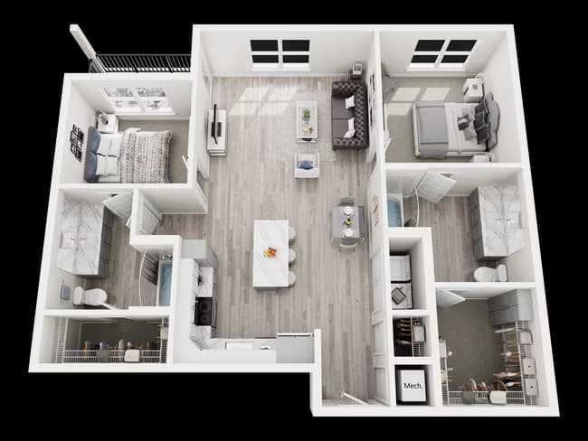 Unit A310 floor plan