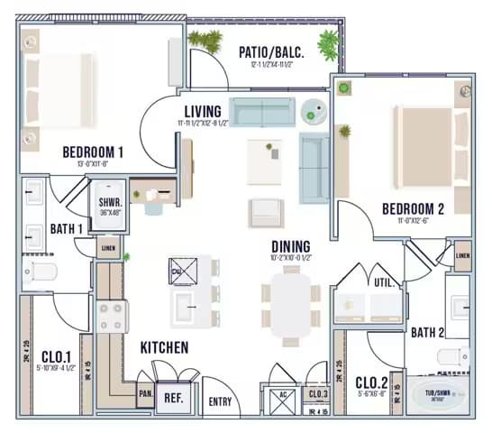 B2 5-5108 floor plan