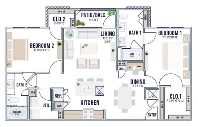 B4 4-4204 floor plan