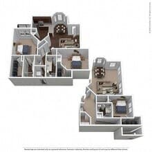B3G - Attached Garage Included 0802 floor plan
