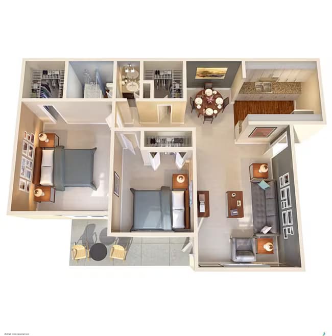 Unit 1212 floor plan