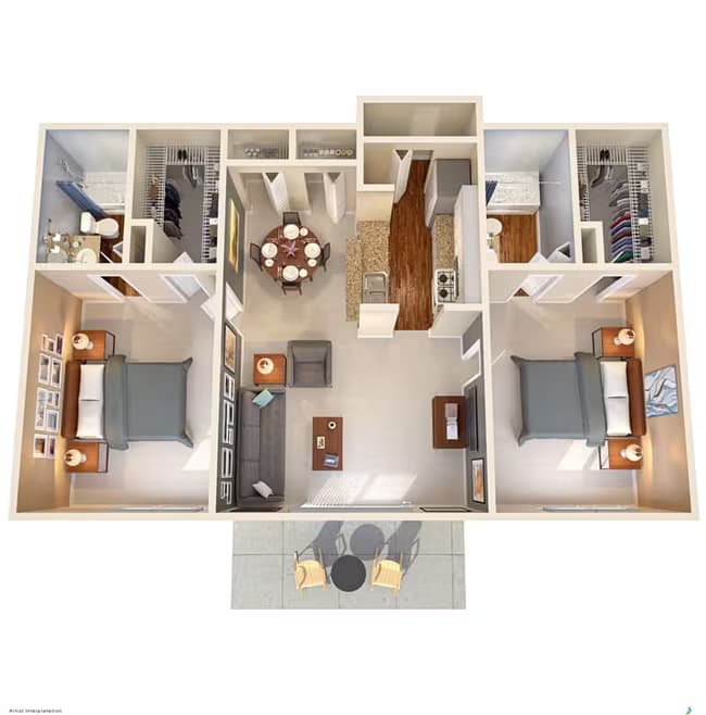 Unit 2908 floor plan