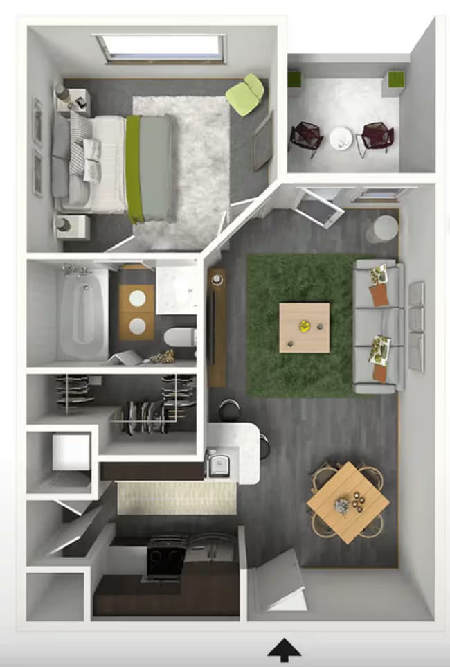 Unit 445 floor plan