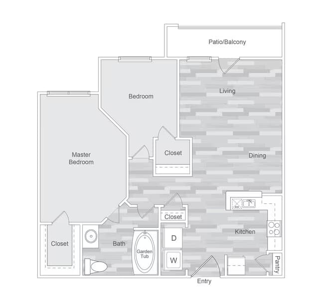 Unit 1325 floor plan