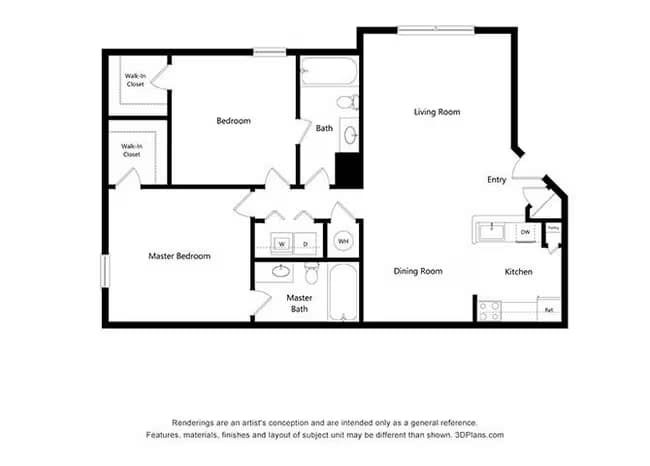 Unit 0937 floor plan