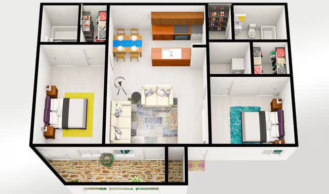 B3 611 floor plan
