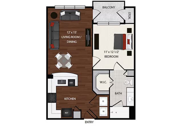 Unit 423 floor plan