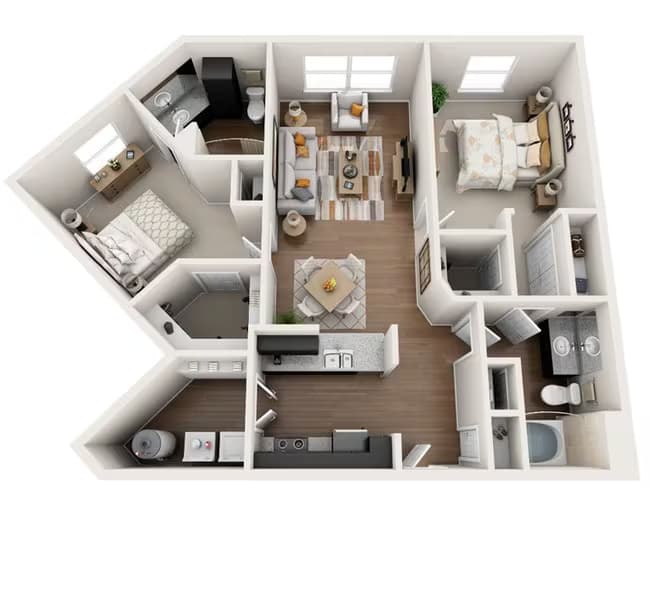 B2 307 floor plan