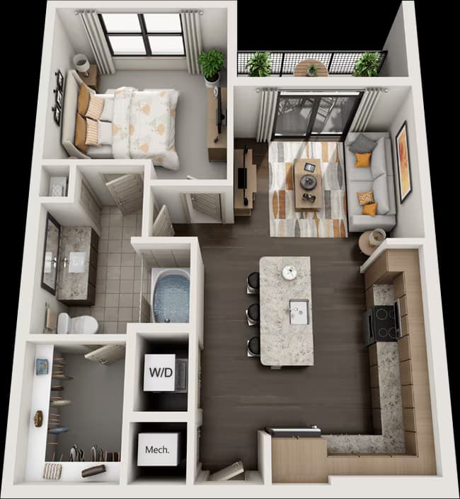 Unit 606 floor plan