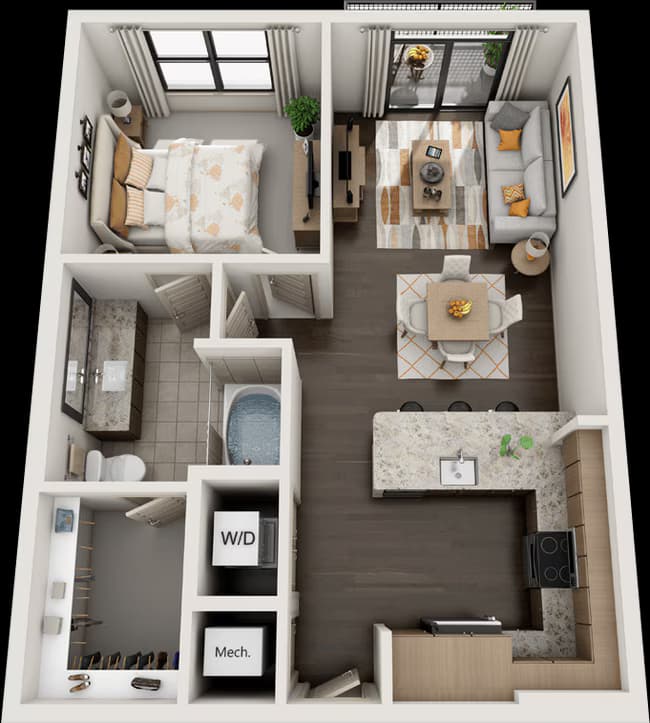 Unit 636 floor plan