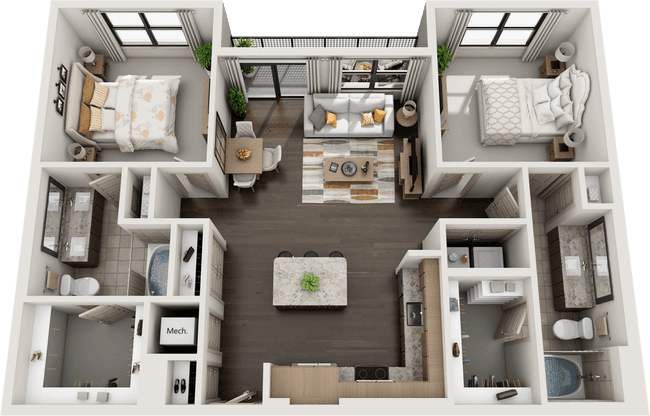 Unit 618 floor plan