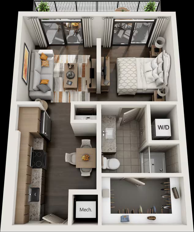 Unit 419 floor plan