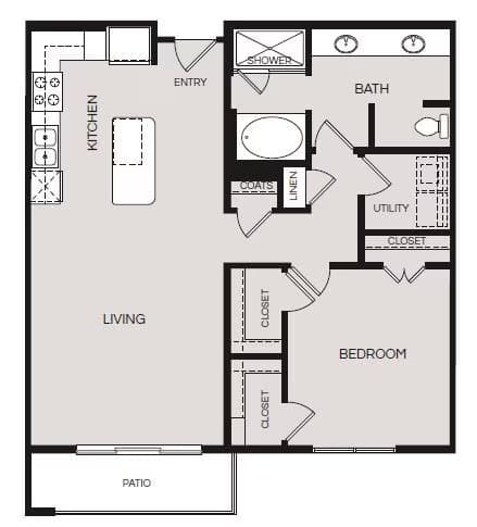 Unit 231 floor plan