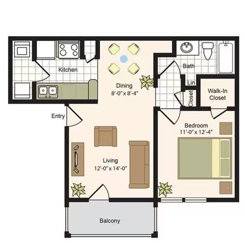 Unit 211 floor plan