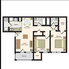 D1 2107 floor plan