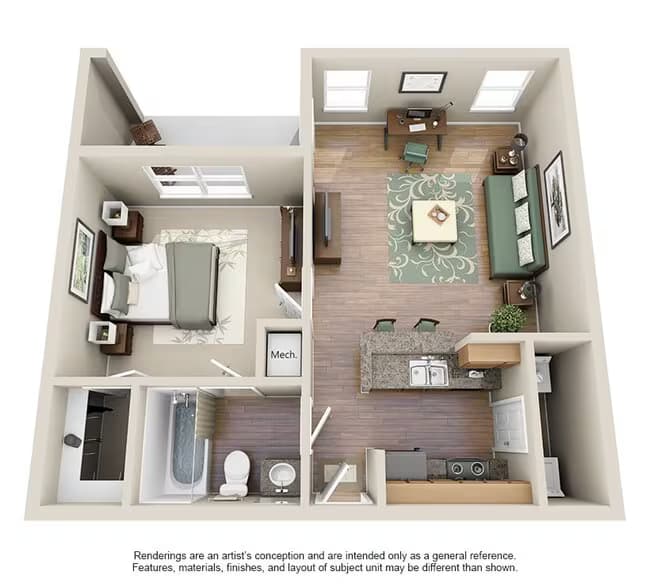 A1 1704 floor plan