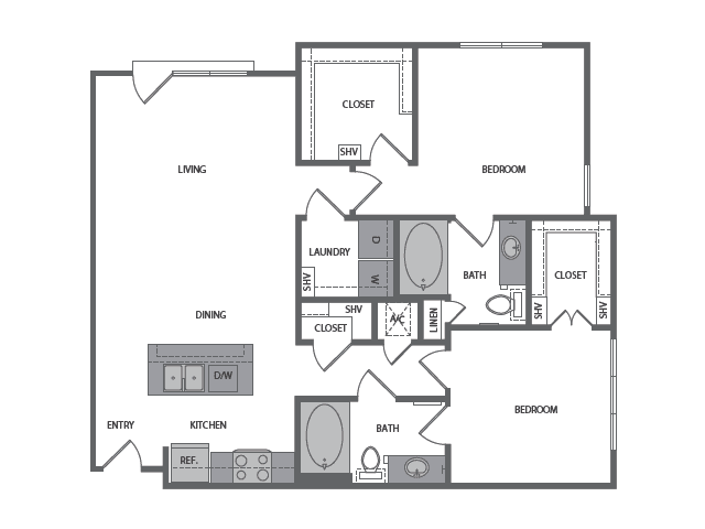 Unit 4113 floor plan