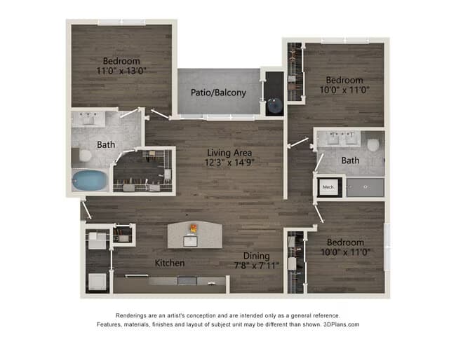 Unit 3115 floor plan