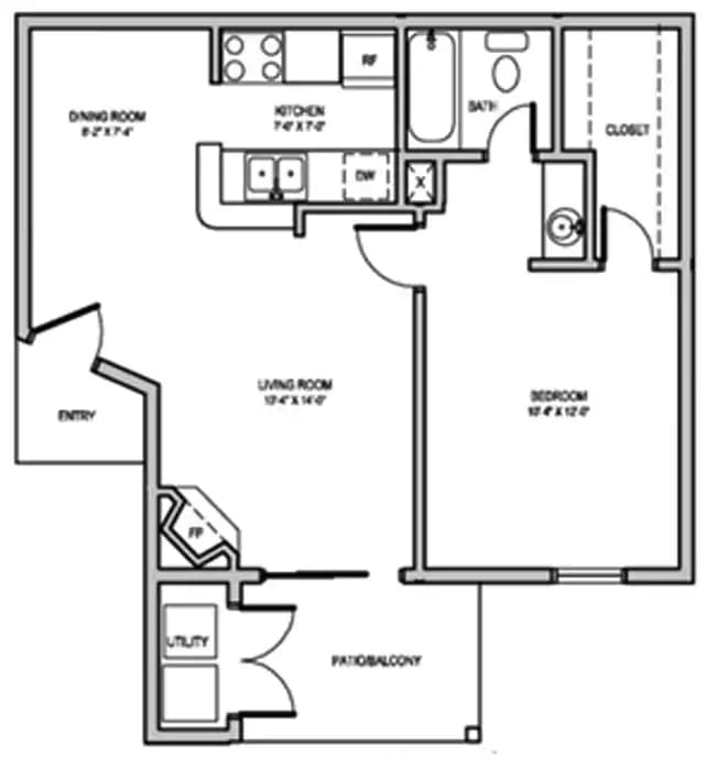 1x1XL 311 floor plan