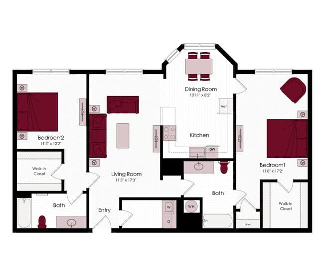 Unit 1132 floor plan