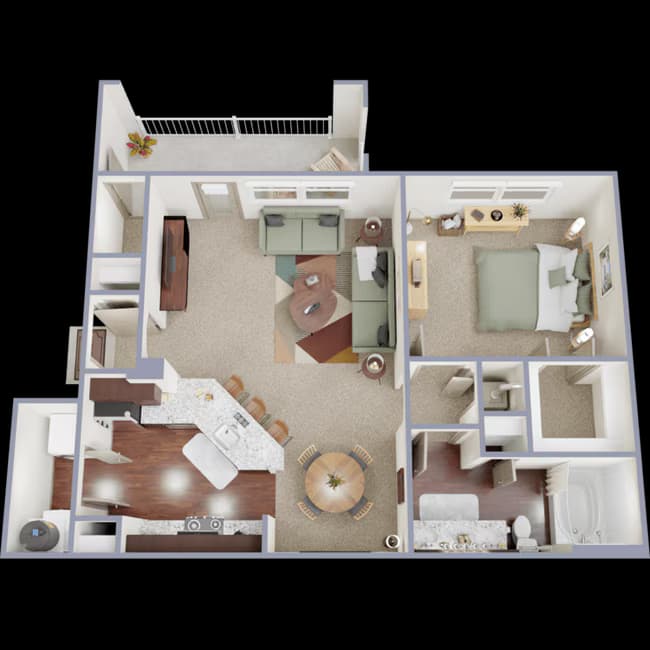 Unit 632 floor plan