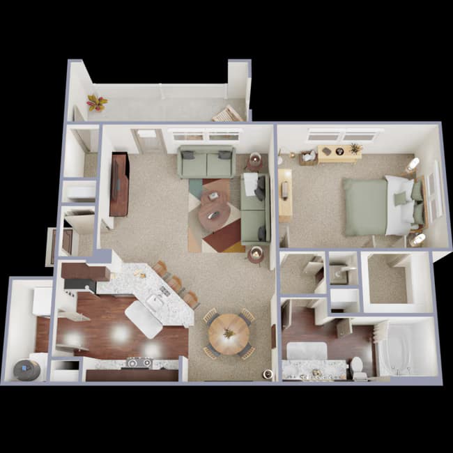 Unit 417 floor plan