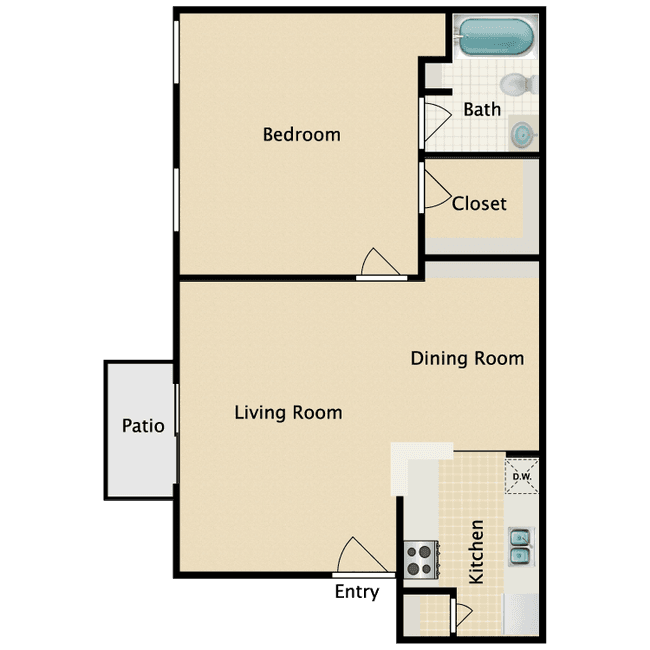 1-1 B 1505 floor plan