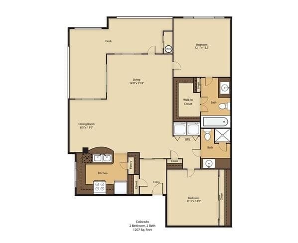 Unit 1327 floor plan