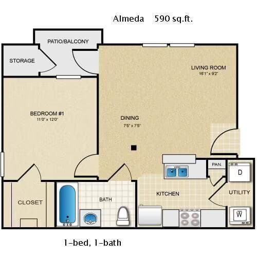 Unit 520 520 floor plan