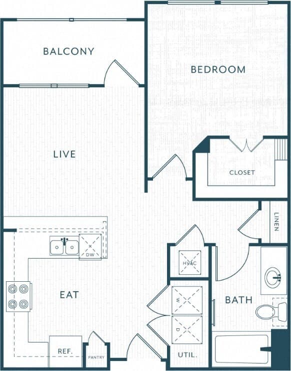A2 Essential Housing 1308 floor plan