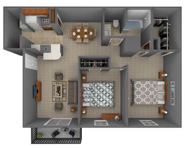 Unit 0201 floor plan
