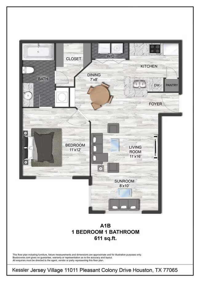 Unit 1203 1505 floor plan