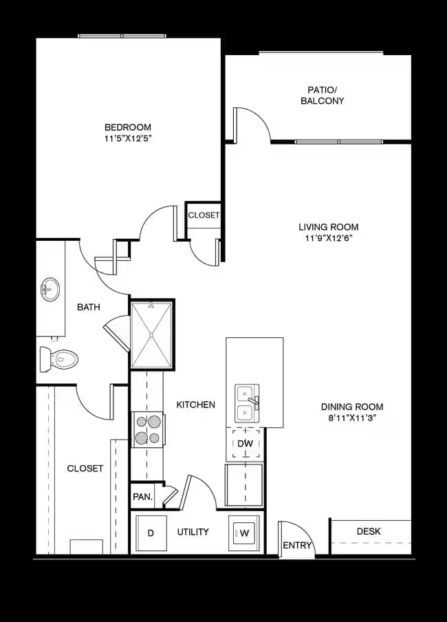 Unit 2304 floor plan