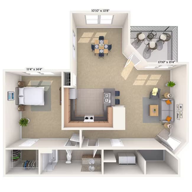 Unit 101034 floor plan