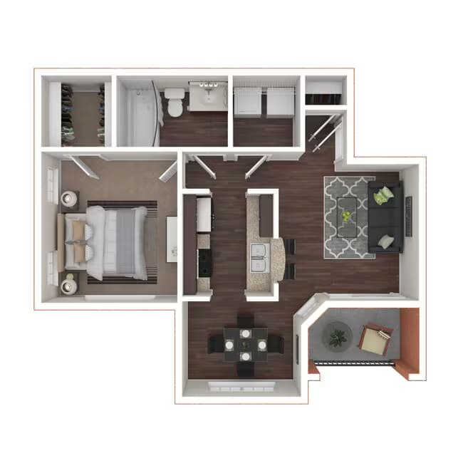 Unit 0652 floor plan