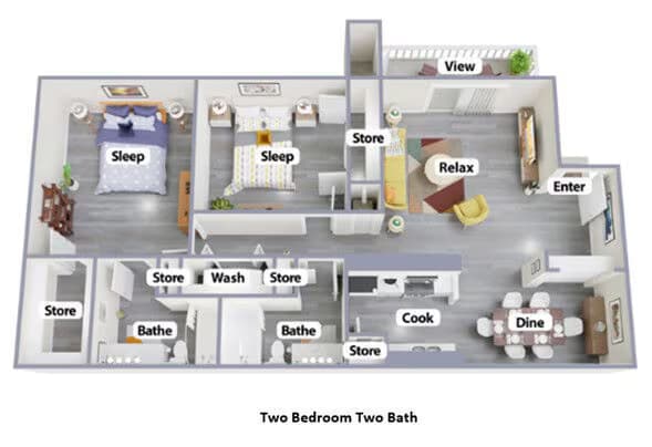 The Burbank 285 floor plan