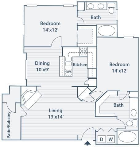 Unit 301 floor plan