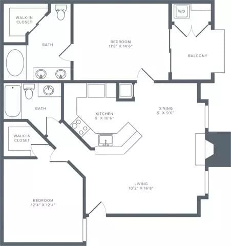 B01 Renovated 5-535 floor plan