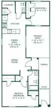 2/1.5 2406 floor plan