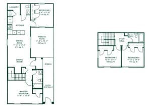 4/2.5 1309 floor plan