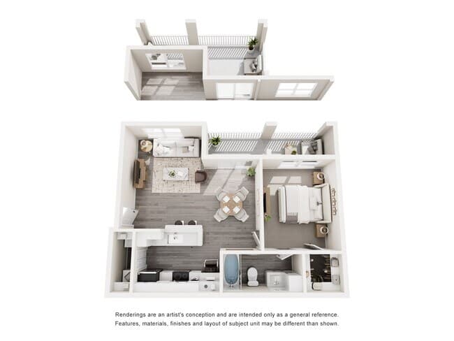 1B 0632 floor plan