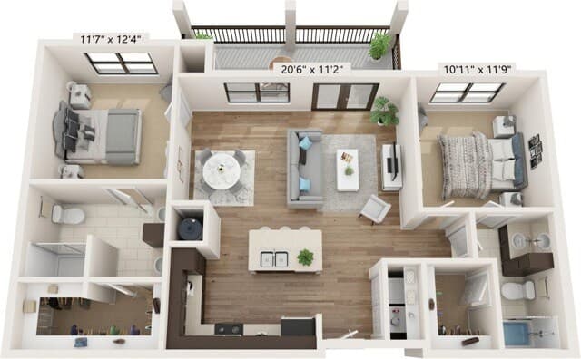 B1 7-7203 floor plan