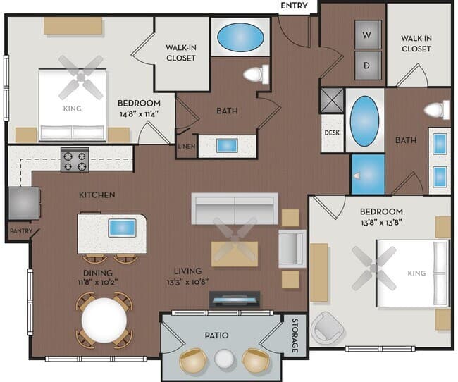 Ashland/Kaplan I, II, III & IV 223 floor plan